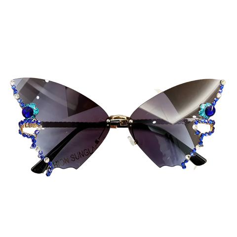 Diamond Butterfly Sunglasses - Sharajilee